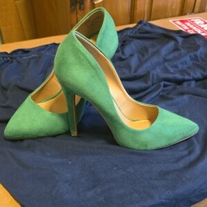 Abound Kelly Green Suede Stilettos